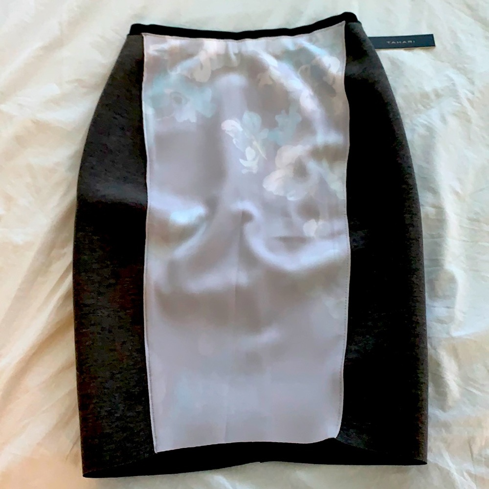 T Tahari Ezra floral print pencil skirt